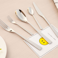（苏宁别墅图纸）匠凯丨新纪元304不锈钢西餐具刀叉勺四件套装牛排刀汤勺甜品勺（客户）