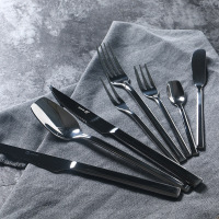 （苏宁别墅图纸）骑士YAYODA 高档西餐餐具304不锈钢刀叉勺三件套家用牛排刀叉套装（客户）