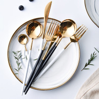 （苏宁别墅图纸）不锈钢西餐具牛排刀叉勺套装葡萄牙咖啡搅拌羮筷子镜面亮光四件套（客户）