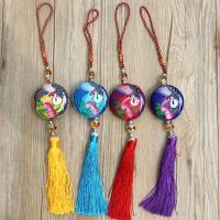 端午节车挂蝴蝶挂件 香包香袋 高档大流苏仙鹤福字香囊香袋（客户）