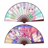 动漫折扇10寸绢布 王者荣耀李白 二次元周边扇子厂家直销（客户）