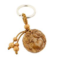 桃木鸳鸯钥匙扣项链吊坠随身姻缘爱情挂件 钥匙坠款（客户）