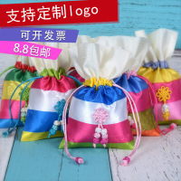 端午空香包韩式空袋香袋批DIY抽带式炭包韩版熏衣驱蚊香囊 大红 10*16（客户）