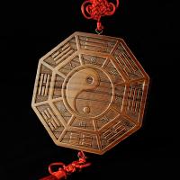 肥城桃木刻八卦镜太极图桃木镜家居风水用品挂件工艺品 八卦（客户）