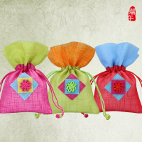 端午香包空袋子随身驱蚊香囊中国结香包透气好（客户）