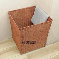 家用脏衣服收纳脏衣篓藤编收纳筐脏衣篮洗衣篮脏衣桶污衣篮竹编筐（客户）