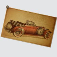 贴贴福 欧美风情 建筑 怀旧复古贴画墙面装饰海报装饰画 墙画画芯卧室床头装饰画玄关装饰 NB521 50*30（客户