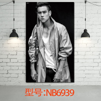 彭于晏海报 港台男明星 剩者为王风中奇缘 激战卧室书房周边装饰海报卧室床头装饰画客厅装饰画 NB6939 50*30（客