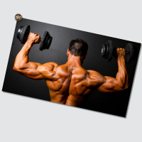 健身健美海报 肌肉型男 模特健身房励志图片贴画挂画海报卧室客厅装饰画 NB3232 50*30（客户）