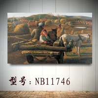 北方农村田园农民丰收复古东北烧烤火锅店民俗农家乐饭店 装饰画送双面胶10元商品免邮 NB11746 50*30（客户