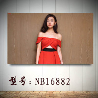 贴贴福 陈妍希 台湾女星海报 男生宿舍 寝室KTV酒吧装饰画墙画墙画挂画送双面胶十元 NB2 50*30cm（客户好