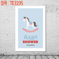 贴贴福 宝宝周岁百日宴儿童生日海报派对布置用品装饰品聚会背景墙主题海报送双面胶十元（客户）