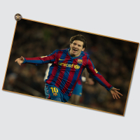 贴贴福 贝克汉姆梅西C罗内马尔足球明星海报贴画墙面装饰海报怀旧复古装饰画卧室床头装饰画 NB393 50*30（客户