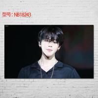 贴贴福 防弹少年团海报BTS金南俊朴智旻周边壁纸壁画客厅酒吧宿舍装饰画送双面胶十元 NB18243 50*30cm（
