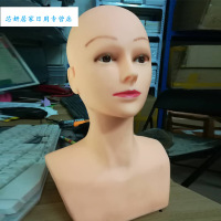 创意用品练习按摩头假人头软质光头公仔模头教习头 道具（客户）