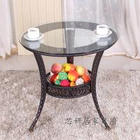 藤凳子藤椅小藤椅子居家小凳子户外时尚塑料矮凳子靠背椅铁艺茶几（客户）