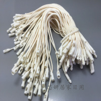 1000个 服装吊牌绳头棉绳吊粒吊绳吊牌线子母扣手穿绳通用吊牌线服装厂女装店品牌挂牌绳子（客户）