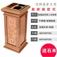 酒店会所餐厅KTV大堂垃圾桶 立式不锈钢垃圾桶小区物业公司电梯口烟灰走廊烟灰缸桶桶果皮箱（客户）