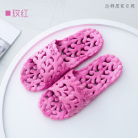 新款室内拖鞋 漏水鞋 浴室洗澡鞋 防滑家居男女拖鞋便鞋家用情侣款简约一字拖（客户）