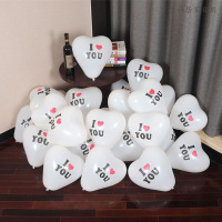 加厚心形气球100个 结婚婚庆用品婚房装饰生日派对布置LOVE求婚浪漫爱心女友餐厅惊喜装饰品表白道具（客户）