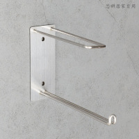 不锈钢衣架收纳免打孔整理架壁挂阳台收纳免打孔衣架夹子收纳钩放置架子 方形双层A款收纳架 1个（客户）