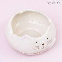 可爱卡通小动物陶瓷烟灰缸创意个性男友生日老师礼品 茶几车载汽车内烟缸（客户）