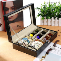 手表盒 眼镜盒 首饰一体盒 手表收纳盒 墨镜收纳盒饰品收纳架多格 手表太阳镜展示盒（客户）