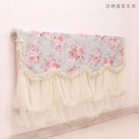 暖气片罩 蕾丝暖气防尘罩欧式简约老式暖气片罩布质四季通用家用小清新全包套（客户）