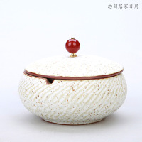 烟灰缸创意时尚大号不带盖水晶玻璃烟灰缸卧室客厅个性办公室烟灰缸陶瓷烟缸送爸爸男朋友（客户）