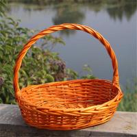 水果篮手提篮蔬菜篮子藤编篮礼品篮包装鸡蛋篮竹篮野餐篮采摘篮水果店包装篮子（客户）