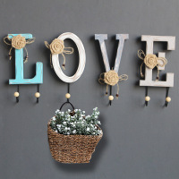 美式工业风挂衣钩LOVE HOME字母钩子服装店商场壁挂衣帽挂钩衣帽架墙壁木质装饰品挂钩（客户）