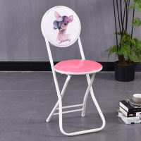 新款 靠背椅子 折叠椅 便携小凳子 成人折叠凳餐椅电脑椅 凳子家用圆凳店 前台椅子（客户）