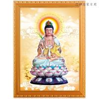高清　观音菩萨 挂画佛像画像 3D立体　平安　 观音 客厅玄关墙壁装饰背景画 观音（客户）