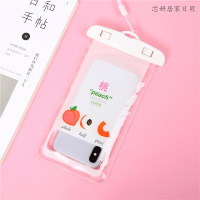 创意卡通手机防水袋 夏日游泳潜水PVC密封外卖送餐员 触屏透明防水套 苹果华为小米oppo通用（客户）