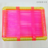 加大夏凉实木透气坐垫制衣厂服装厂坐垫电子厂散热胶管格椅垫（客户）