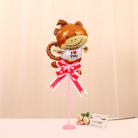 宝宝满月生日周岁宴百天餐桌气球布置道具儿童桌飘气球卡通男宝女宝宝迷你气球饭店餐厅包间可爱布置装饰品（客户）