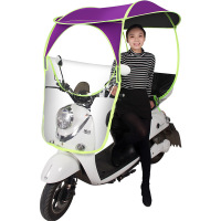 电动电瓶车雨棚摩托车挡风罩挡雨棚黑胶遮阳伞防晒遮雨棚蓬新款全封闭户外助力车雨具雨伞（客户）