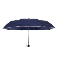 太阳伞 晴雨伞 两用遮阳伞三折伞黑胶防晒伞 折叠雨伞男生女生韩国创意情侣折叠雨伞（客户）