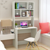 电脑台式桌 书柜 家用简约省空间经济型学生小书桌 带书架 组合简易办公桌 书房桌子 写字桌整理书架（客户）
