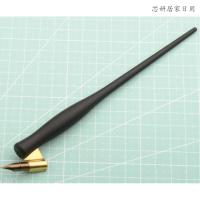 蘸水笔杆圆体花体木斜杆哥特意大利直杆中文书写彩墨试色（客户）