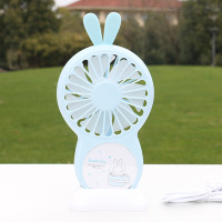 2019 迷你风扇 小清新学生宿舍办公桌面小台扇 usb充电有夜灯小电扇 公司活动夏季礼品（客户）