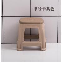 塑料凳子 板凳双色凳加厚防滑成人椅子高凳浴室凳 客厅饭店吃饭椅子 沙茶几小矮凳 浴室洗脚凳子（客户）