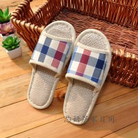 2019四季家居男女情侣棉麻亚麻拖鞋居家室内木地板软底布艺拖待客非一次性拖鞋（客户）