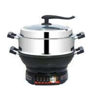 澳士达爆炒王加深锅体真不锈电热锅ASDBCW-32A，商家免邮不含税