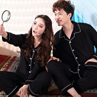 Chyllirn/茜靓睡衣女春秋纯棉长袖宽松大码休闲情侣款男士家居服