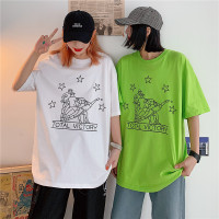 茜靓,CHYLLIRN纯棉t恤女大码半袖2020新款夏装学生宽松韩国大码半袖上衣体恤