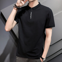 茜靓,CHYLLIRN纯棉polo衫男短袖2020夏季男士修身商务上衣潮流翻领T恤男装体恤