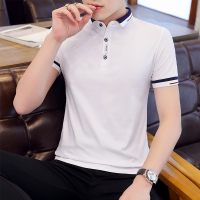 茜靓,CHYLLIRN短袖t恤男夏季新款翻领半袖体恤衫棉质纯色polo衫休闲男装