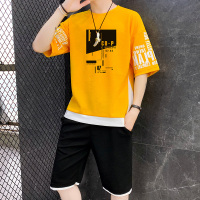 茜靓,CHYLLIRN短袖t恤套装男士夏装2020新款休闲运动男装短裤一套搭配潮