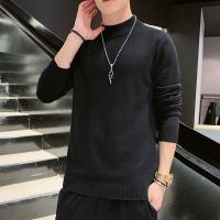 茜靓,CHYLLIRN2020冬季新款半高领毛衣男士韩版潮流半针织毛线打底衫外套网红